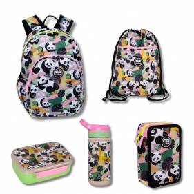 Pakiet szkolny Coolpack Panda Gang - zestaw 1