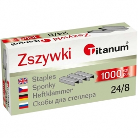 Zszywki Titanum 24/8, 1000 szt. (101228)