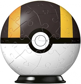 Puzzle 3D: Kula Pokeball Pokemon - czarna (790201)