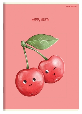 Zeszyt Top 2000 Happy Fruits A5/32k linia podwójna kolorowa, 1 szt