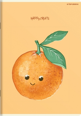 Zeszyt Top 2000 Happy Fruits A5/32k linia podwójna kolorowa, 1 szt