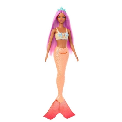 Barbie Lalka Syrenka Pomarańczowy ogon HRR05