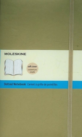 Notes L Moleskine Classic w kropki beżowy