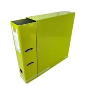 Segregator A4 z dźwignią z pudełkiem classic stripes limonka