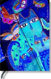 Notatnik Midi Blue Cats & Butterflies - <br />