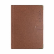 Terminarz 2026 B7 lux z zapinką brązowy