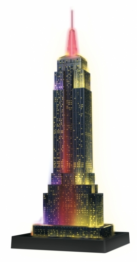 Ravensburger, Puzzle 3D 216: Empire State Building nocą (125661)