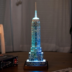 Ravensburger, Puzzle 3D 216: Empire State Building nocą (125661)