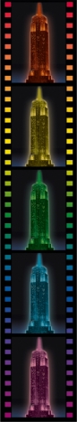 Ravensburger, Puzzle 3D 216: Empire State Building nocą (125661)