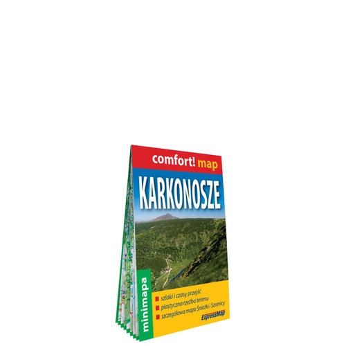 Karkonosze laminowana mapa turystyczna mini 1:90 000