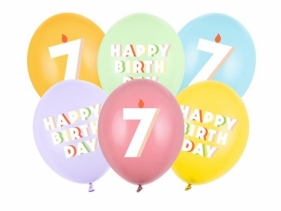 Balony 7 mix 30cm 6szt