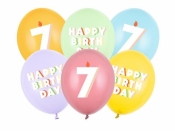 Balony 7 mix 30cm 6szt