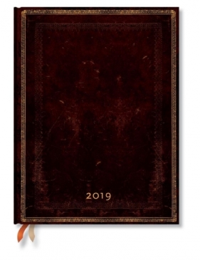 Kalendarz książkowy ultra 2019 12M Black Moroccan