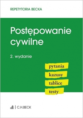 Postępowanie cywilne Pytania Kazusy Tablice Testy