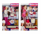 Lalka kucharka z akcesoriami
