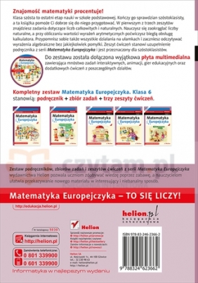Matematyka Europejczyka 6 Zeszyt ćwiczeń Część 1 - Borzyszkowska Jolanta, Stolarska Maria