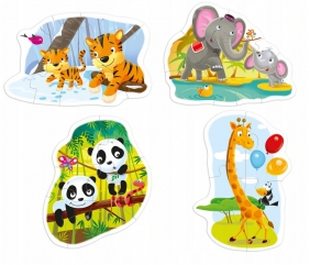 Baby Puzzle 4w1: Dzikie zwierzęta (0566)