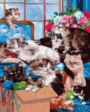 Obraz Malowanie po numerach Koty (GX33480)