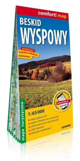 Beskid Wyspowy laminowana mapa turystyczna 1:65 000