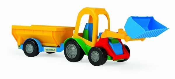Traktor ładowarka z przyczepą 41 cm folia (35200a)