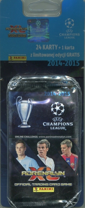 Adrenalyn XL Karty UEFA Champions League 2014-2015 24 karty + 1 gratis