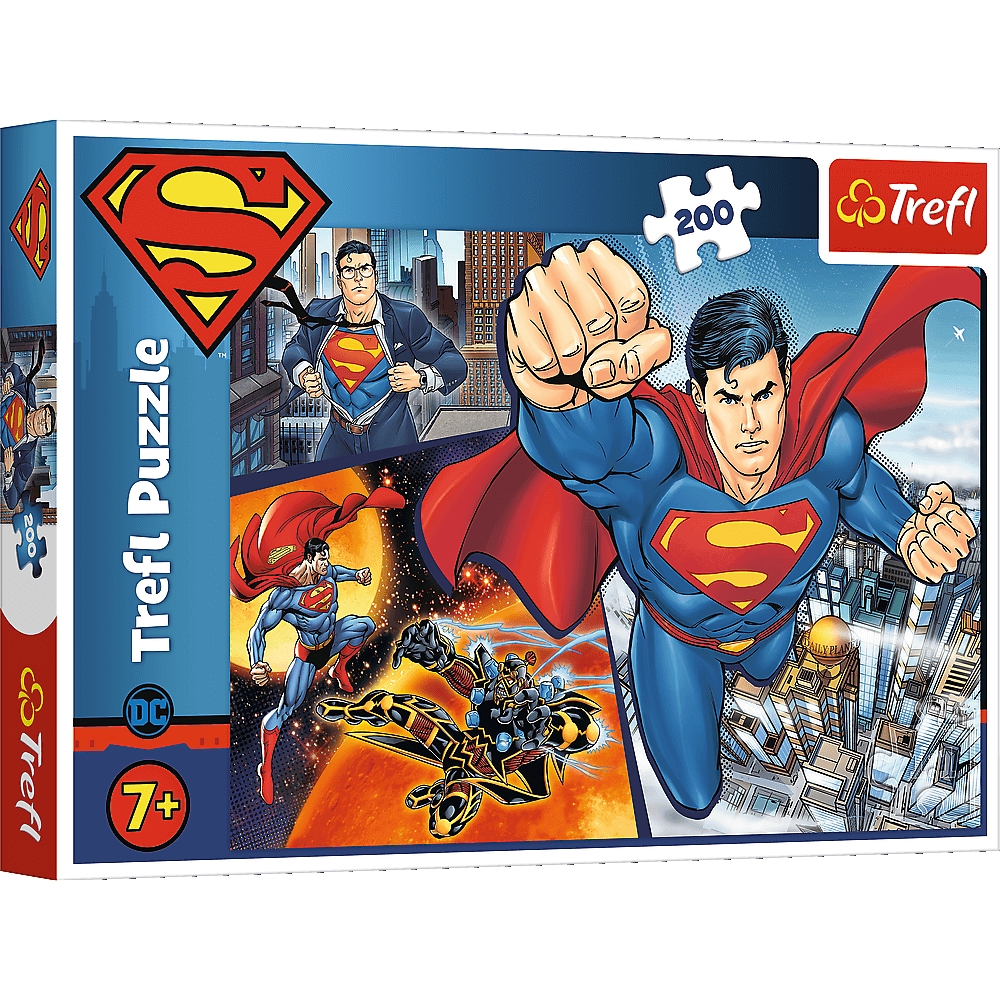 Puzzle 200: Superman - Bohater (13266) (Zgnieciony kartonik)
