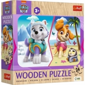 Puzzle drewniane 24 elementy Dziewczęcy Psi Patrol (20266)