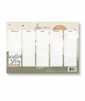 Plan lekcji - Wiara góry przenosi