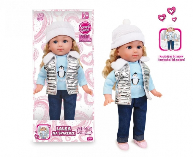 Lalka Natalia w srebrnej kamizelce 36cm