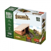 Puzzle 3D Buduj z cegły Stajnia S (60866)