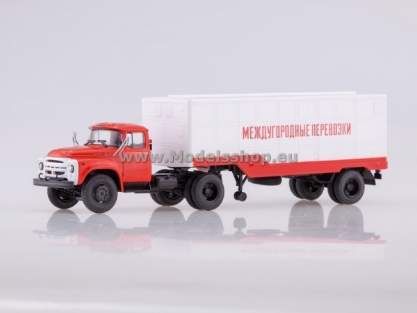ZIL-130V1 with Semitrailer ODAZ-794  (red/white) (AI7031)