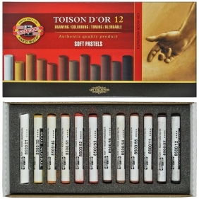Pastele suche Toison D'Or 8522, 12 sztuk - brązowe (148598)