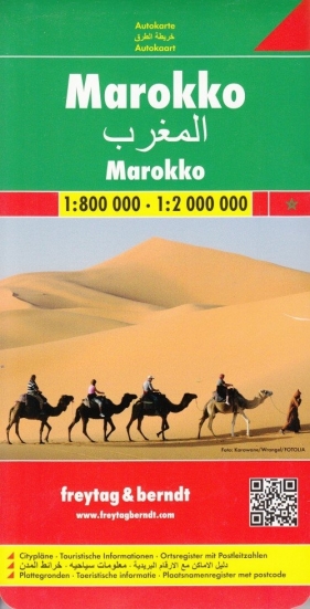 Maroko mapa 1:800 000 / 1:2 000 000 Freytag & Berndt