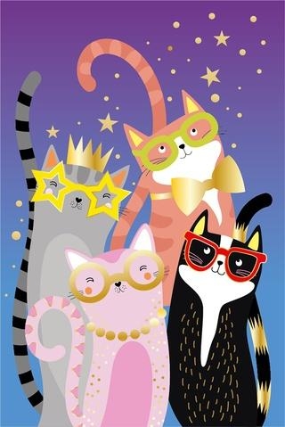 Karnet Uniwersalny - Colourful Cats