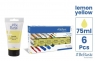 Farba akrylowa - cytrynowy żółty 75ml (6szt)