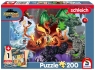  Puzzle 200 Straszne stworzenia + figurka G3