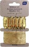 Zestaw tasiemek 2x2m Satin Gold - złote