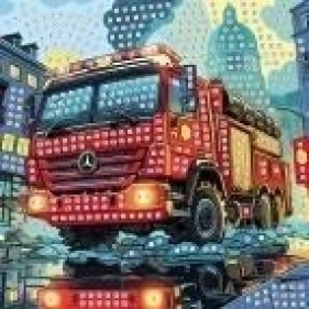 Mozaika piankowa straż pożarna 25x25cm