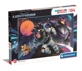 Clementoni, Puzzle 104 el. - Super Kolor Lightyear (27166)