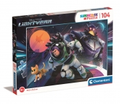 Clementoni, Puzzle 104 el. - Super Kolor Lightyear (27166)