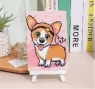 Diamentowa mozaika piesek cute w opasce +sztaluga NO-1007266 7+
