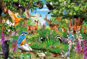 Clementoni, Puzzle High Quality Collection 2000: Fantastic Forest (32566)