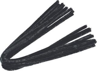 Drucik oplatany 50cm czarny 10szt