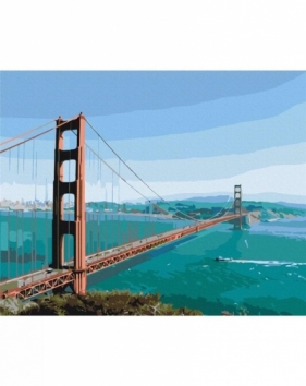 Malowanie po numerach - Golden gate 40x50cm