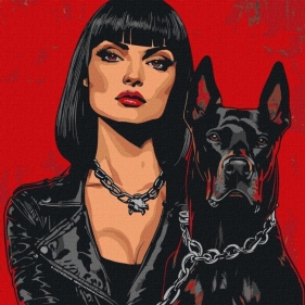 Malowanie po numerach - Niebezpieczny 40x40cm