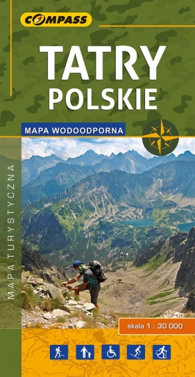 Tatry Polskie mapa turystyczna 1:30 000