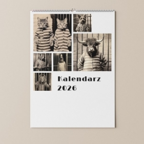 Kalendarz 2026 Zwierzęta za kratami - Opracowanie zbiorowe