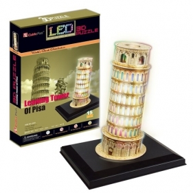Puzzle 3D: LED - Krzywa wieża (L502H)