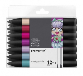 Zestaw pisaków Promarker Winsor & Newton – Manga Chibi 12 kolorów