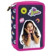 Piórnik trójkomorowy z wyposażeniem Soy Luna 12